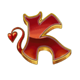 gold trio lil demon k symbol