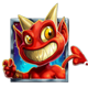 gold trio lil demondice demon symbol