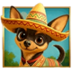gold trio tres amigos chihuahua symbol
