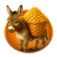 gold trio tres amigos donkey symbol