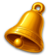 golden joker coins hold and win bell symbol