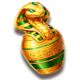 golden tomb guardians statue symbol