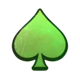 green and wild spade symbol