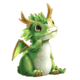 happy hatchlings green dragon symbol