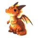 happy hatchlings orange dragon symbol