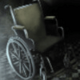 haunted hospital wheelchair symbol