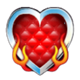 hot hand heart symbol
