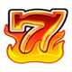 hot lucky 7s 7 fire symbol