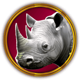 hot safari rhino symbol