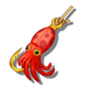 hot tuna squid lure symbol