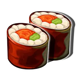 hot tuna sushi rolls symbol