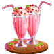 hotcakes flip n staxx strawberry milkshakes symbol