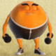 jumping fruits orange symbol