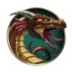 khrysos gold dragon symbol