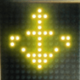 led night show arrow symbol