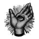 life and death hand symbol