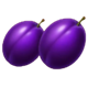 lightning juicy coins plum symbol
