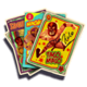 lucha libre 2 cards symbol