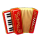 lucky barrel accordion symbol