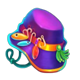 lucky bass mega fire blaze hat symbol
