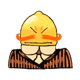 lucky caiman lemon man symbol