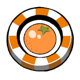 lucky caiman orange chip symbol