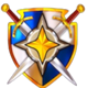 lucky crown hold and win shield symbol