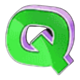 lucky dumbbells letter q symbol