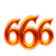 lucky lil devil fiery 666 symbol