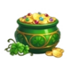 lucky patrick coins hold and win treasure symbol