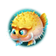 lucky reefs pufferfish symbol