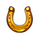 lucky sakura cat horseshoe symbol