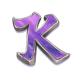 lucky sakura cat purple k symbol