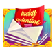 lucky valentine letter symbol