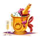 lucky valentine wine symbol