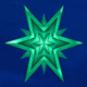 magic stars five turquoise star symbol