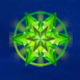magic stars six green star symbol