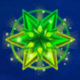 magic stars three green 3d star symbol