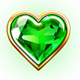 mardi gras magic heart symbol