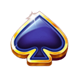 mega lucky diamonds spade symbol