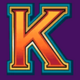 mega moolah goddess k symbol