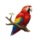 mighty hot amazonia parrot symbol