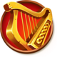 mighty pots of gold harp symbol