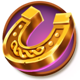 mighty pots of gold horseshoe symbol