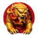 mystical dragons lion symbol