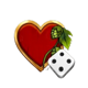 oktobeer gold dice heart symbol