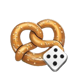 oktobeer gold dice pretzel symbol
