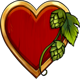 oktobeer gold heart symbol