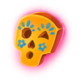 pablo el diablo orange mask symbol