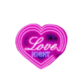 party girl deluxe lock 2 spin heart symbol